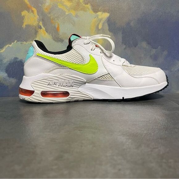 Nike Air Max Excee Women's White/Volt-Black- Crimson Sneakers Size 9 - Picture 12 of 16